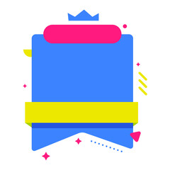 Colorful abstract sale banner. colorful origami sale banner