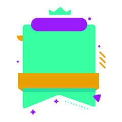 Colorful abstract sale banner. colorful origami sale banner