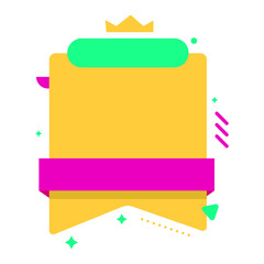 Colorful abstract sale banner. colorful origami sale banner