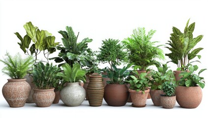 Fototapeta premium Stunning Collection of Potted Plants