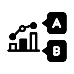 chart bar multiple choice glyph style