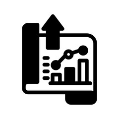 document bar chart growth glyph style