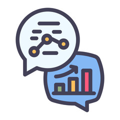 discussion chart graph filled style