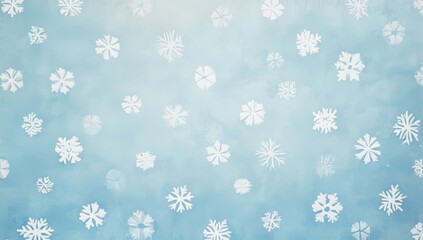 Winter Snowflake Pattern Background
