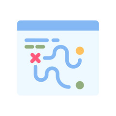 strategy board flat style