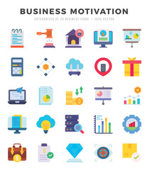 BUSINESS MOTIVATION icon pack for your website. mobile. presentation. and logo design.