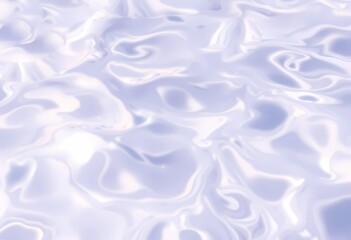 Fototapeta premium Ethereal Swirls of Light Blue and White Fluid Abstract Art