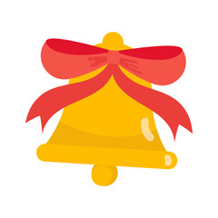 Festive Christmas Bells Ringing in Holiday Season