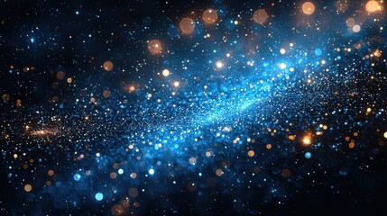 Obraz premium An expansive view of a vibrant galaxy with shimmering stars and cosmic dust swirling in a deep space setting