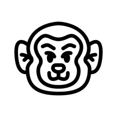 monkey outline style
