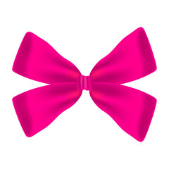 Ribbon bow clipart design isolated on a white