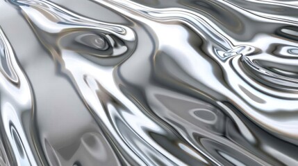 Abstract Metallic Texture: Shiny, Smooth, and Wavy