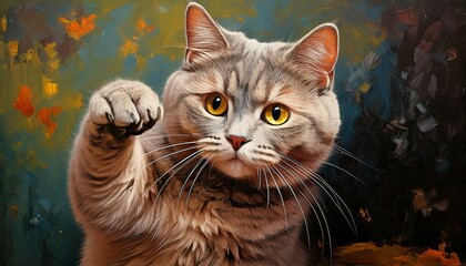 くつろいでいる猫