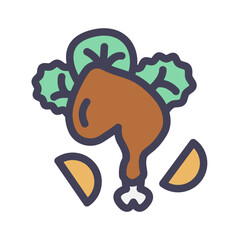 tandoori chicken food filled style