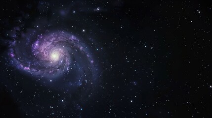 Fototapeta premium Spiral Galaxy in the Night Sky