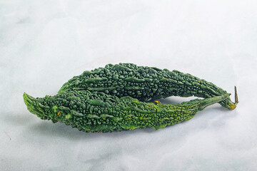 Raw green exotic Bitter melon