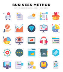 Business Method Icon Bundle 25 Icons for Websites and Apps