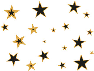 Obraz premium Cartolina 21x15cm Stelline con contorno oro