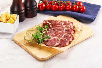 Italian pork sausage - prosciutto crudo