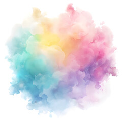 Fototapeta premium Soft Pastel Ink Gradient with Watercolor Texture with No Background. Perfect for: Spring Festivals, Art Galleries