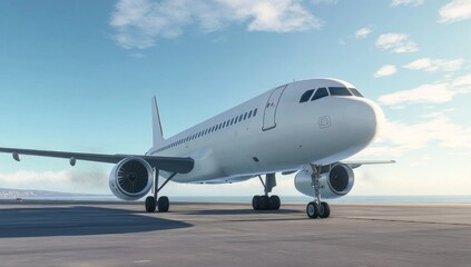 White Airplane on Runway