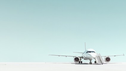 Elegant Airplane on Pristine Runway