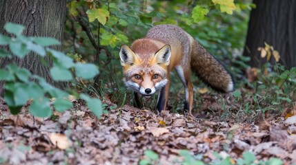 Alert fox with keen eyes, ready to pounce.