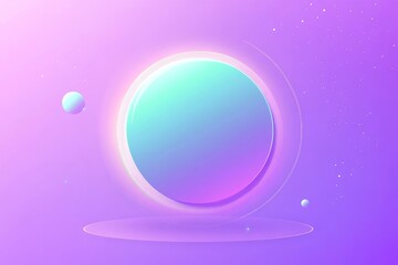 Obraz premium Abstract Space Design with Gradient Colors