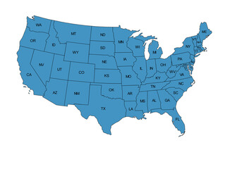 United States of America Map