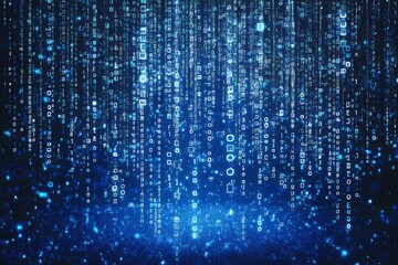 Abstract Binary Code Art