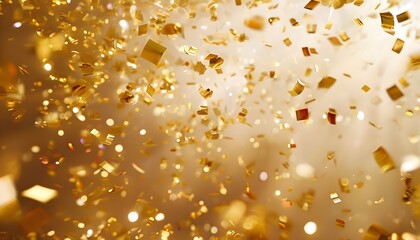Floating Golden Confetti