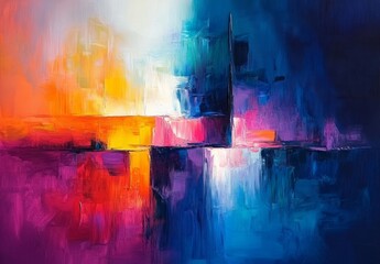 Fototapeta premium Abstract Colorful Painting