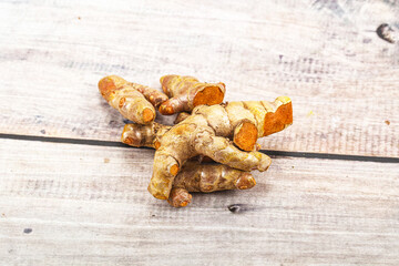 Fresh young Tumeric root heap