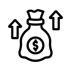 sack invesment outline style