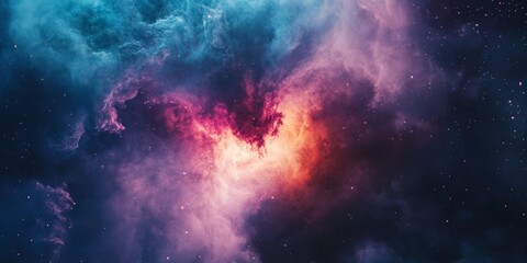 Fototapeta premium Vibrant Nebulae of the Cosmos