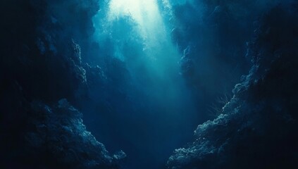 Fototapeta premium Mystical Deep Sea Sunlight