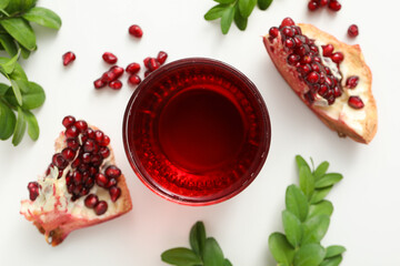 Pomegranate juice, tasty, delicious and fresh drink