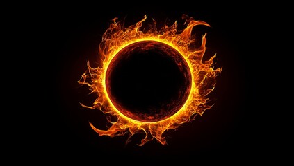 Fototapeta premium Fiery Celestial Orb