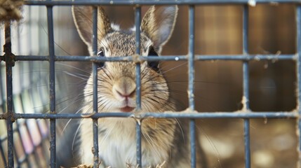 Obraz premium Animal Experimentation: The necessity of animal research in science must be weighed against ethical considerations, prioritizing alternatives to alleviate suffering. 