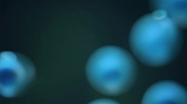3D Animation of Microscopic View of Stem Cells. Medical Illustration. Medical Illustration.