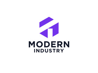 Blue Geometric Shape Initial Letter T Symbol isolated on White Background. Usable for Business and Technology Logos.