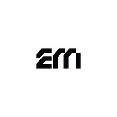 EM monogram logo design letter text name symbol monochrome logotype alphabet character simple logo