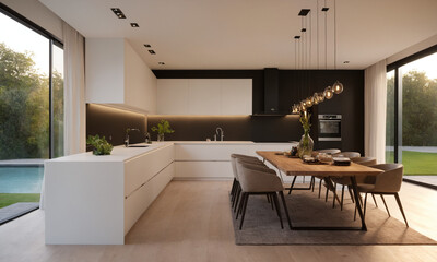 전원주택 럭셔리주방 풀펜션 고급형 주방인테리어