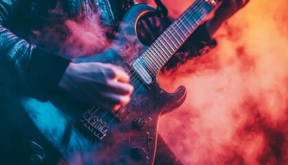 Obraz premium Guitarist on Stage.