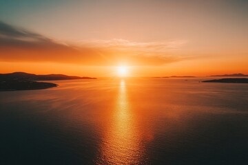 Fototapeta premium Golden Sunset Over the Islands