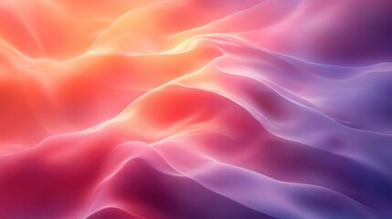 Obraz premium Abstract Wavy Background with Pink, Orange, and Purple Gradient