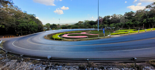 Beautiful curve road