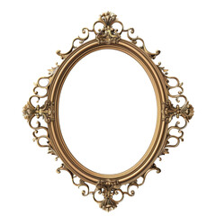 Ornate Vintage Decorative Frame with Intricate Design Elements