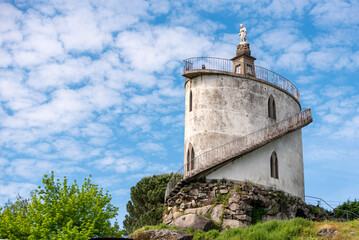 Obraz premium Monument to the Sacred Heart of Jesus in the center of Braga