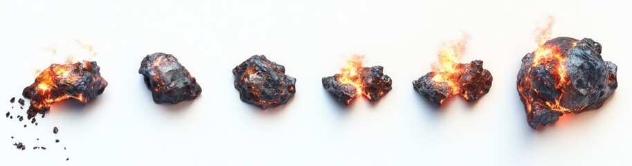 Lava Flow Stages - Volcanic Eruption